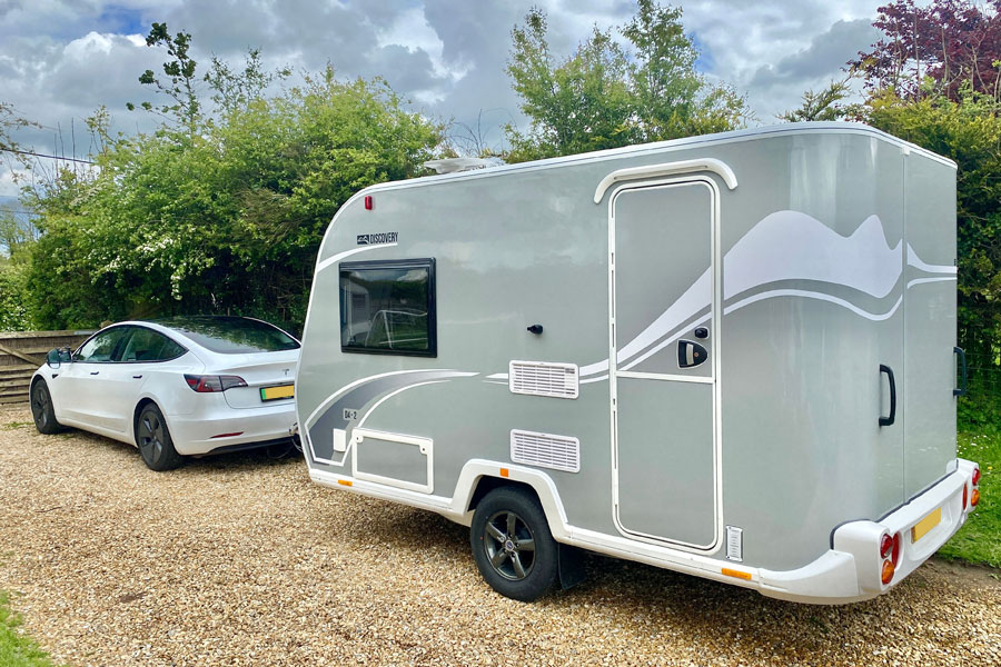 Can you Tow a Caravan with an Electric Car? Towing with a Tesla